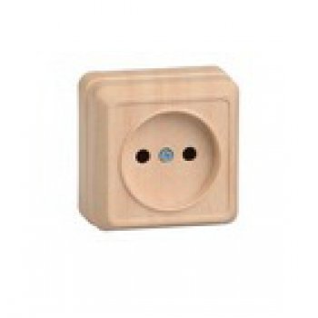 Розетка IEK Октава 1-ая сосна б/з (36/432)
