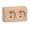 Розетка IEK Октава 2-ая сосна б/з (24/288)