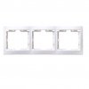 Рамка IEK Кварта белая 3-ая (25/500)