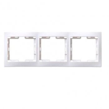 Рамка IEK Кварта белая 3-ая (25/500)