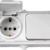 Блок Пралеска IP54 1кл. + розетка с/з (25)
