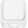 Выключатель Пралеска 1кл. белый IP54 (60)