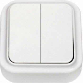 Выключатель Пралеска 2кл. белый (90)