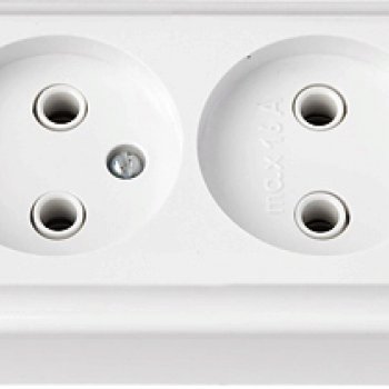 Розетка Пралеска 2-ая белый б/з (60)