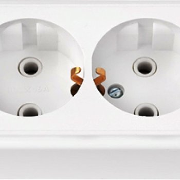 Розетка Пралеска 2-ая белый с/з (50)