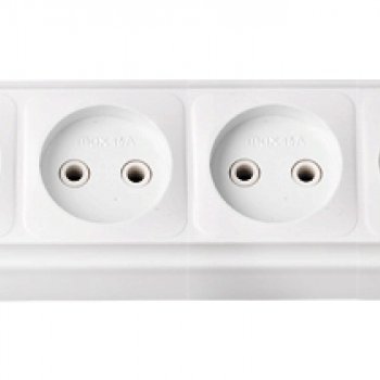 Розетка Пралеска 4-ая белый б/з (36)