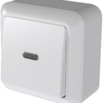 Выключатель Оптима 1ОП подсветка 10А (80)