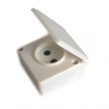 Розетка 1-ОП Орша с крышкой б/з IP44 (60)