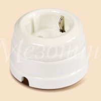 Розетка Мезонинъ белый 16А ретро (6)