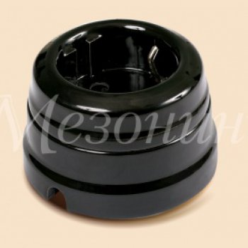 Розетка Мезонинъ черный 16А (6)