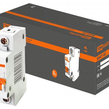 Выключатель автоматический 1P   6A 4,5kA C TDM BA47-63 (12/120)