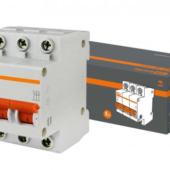 Выключатель автоматический 3P 10A 4,5kA C TDM BA47-63 (4/40)