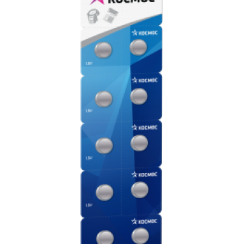 Батарейка часовая G13 (357 LR1154 LR44) Космос 10xBL (10/100/2000)