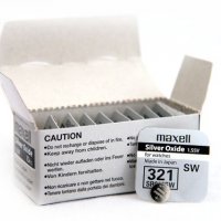 Батарейка часовая SR616SW (321) Maxell 1xBL (10)