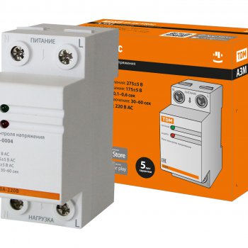 Реле контроля напряжения TDM АЗМ 40А 220В DIN (80)