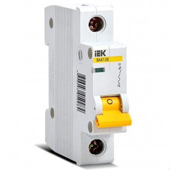 Выключатель автоматический 1P   0,5A 4,5kA C IEK BA47-29 (12/144)