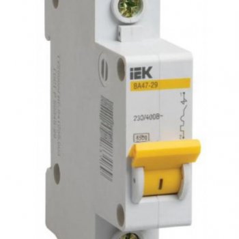 Выключатель автоматический 1P  10A 4,5kA B IEK BA47-29 (12/144)