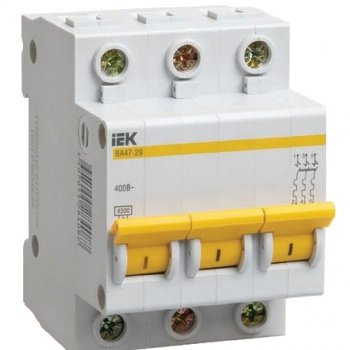 Выключатель автоматический 3P  20A 4,5kA C IEK BA47-29 (4/48)