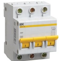 Выключатель автоматический 3P  50A 4,5kA C IEK BA47-29 (4/48)