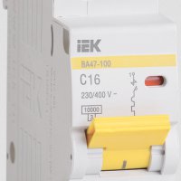 Выключатель автоматический 1P  40A 10kA C IEK BA47-100 (12/120)