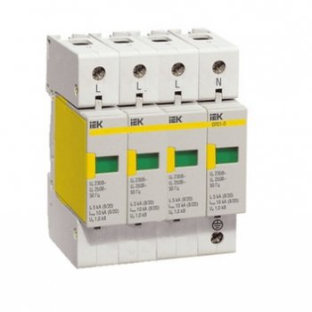 УЗИП 4Р  5кА 230B 10кА IEK ОПС1-D (30)