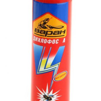 Дихлофос Варан Экстра универсальный от летающих насекомых 145мл без запаха синий (24)