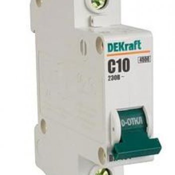 Выключатель автоматический 1P  10A 4,5kA C DEKraft BA-101 (12)