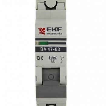 Выключатель автоматический 1P  10A 4,5kA C EKF ВА47-63 PROxima (12/120)