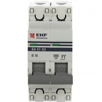 Выключатель автоматический 2P  63A 4,5kA C EKF ВА47-63 PROxima (6)