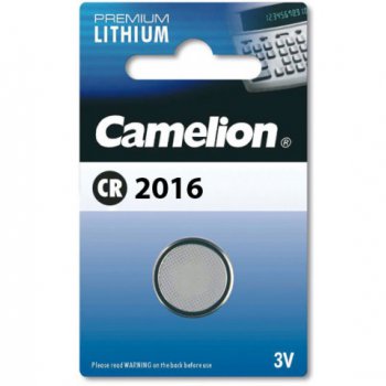Батарейка литиевая CR 2016 Camelion 1xBL 3V (10)