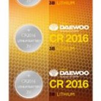 Батарейка литиевая CR 2016 Daewoo 5xBL 3V (100)