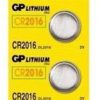 Батарейка литиевая CR 2016 GP 5xBL 3V (100)