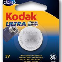 Батарейка литиевая CR 2430 Kodak 1xBL 3V (60/240)