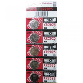 Батарейка литиевая CR 2025 Maxell 5xBL 3V (100)
