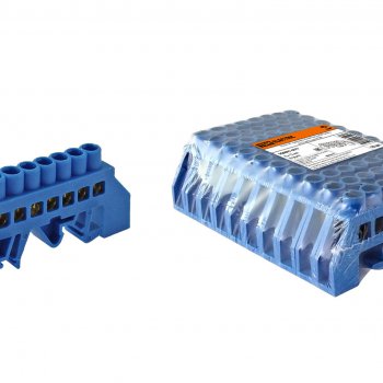 Шина нулевая   8/1 TDM 8x12мм в изоляторе на DIN (250)