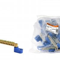 Шина нулевая  14/2 TDM 6x9мм угловой изолятор (20/500)