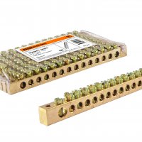 Шина "0" 14/2 TDM 8x12мм без изолятора край (10)