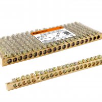 Шина нулевая 20/2 TDM 6x9мм без изолятора край (10)