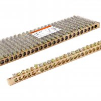 Шина нулевая 24/2 TDM 8x12мм без изолятора край (10)