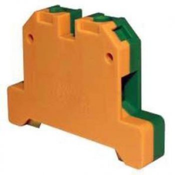 Зажим наборный IEK 35мм (JXB-земля) желто-зеленый (20)