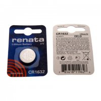 Батарейка литиевая CR 1632 Renata 1xBL 3V (10/100)