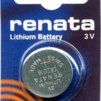 Батарейка литиевая CR 2016 Renata 1xBL 3V (10/100)