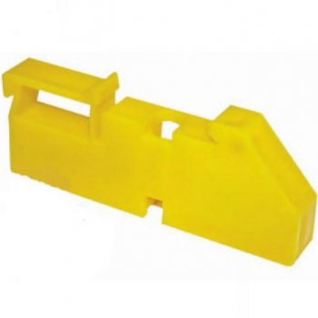 Изолятор IEK для нулевой шины на DIN желтый (120)