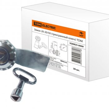Замок TDM 20-20/50 трехгранный ключ (9)