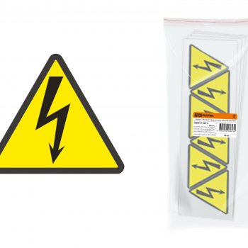 Знак "Молния" (треугольник) 85х85х85мм TDM (96)