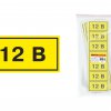 Наклейка "12В" (35х100мм) TDM (21)