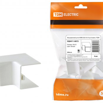 Внутренний угол КМВ  20х10  4шт TDM (25)