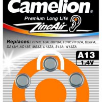 Батарейка для слуховых аппаратов Camelion 13 6xBL (60)