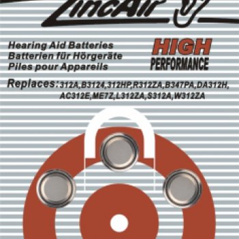 Батарейка для слуховых аппаратов Camelion 312 6xBL (60)