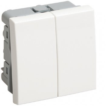 Выключатель ВК1-22-00-П 2кл 2модуля IEK Праймер (10)